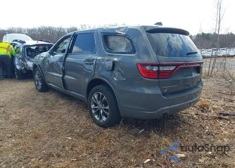 2020 Dodge Durango Gt Plus Awd из США, поврежденный, VIN 1C4RDJDG4LC116376